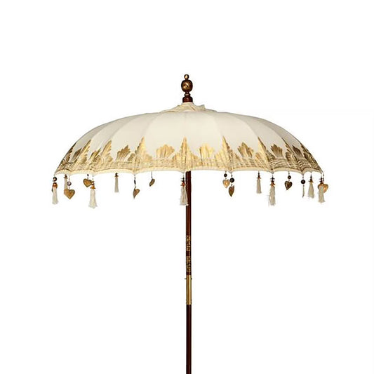 Taman Balinese Parasol- Cream Canvas 2m